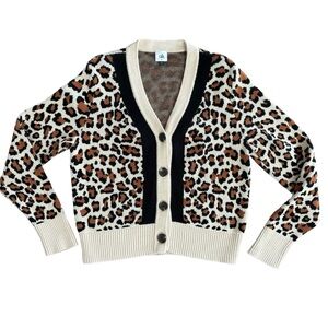 Cabi leopard print knit cardigan - MINT!!
